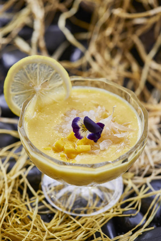 港式茶餐柠檬芒果西米露图片