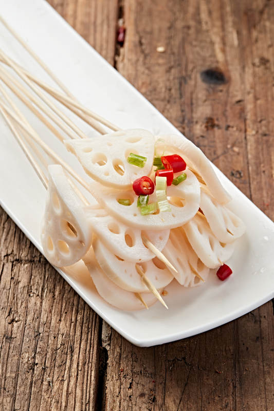 冷锅串串藕片图片