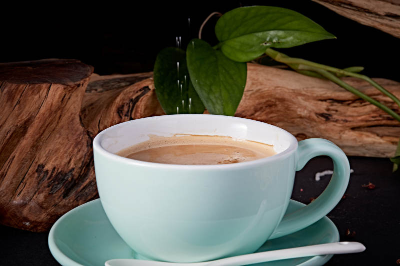 冲泡牛奶咖啡图片