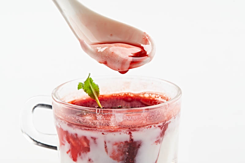 自制美味草原风味的多口味纯醸老酸奶图片