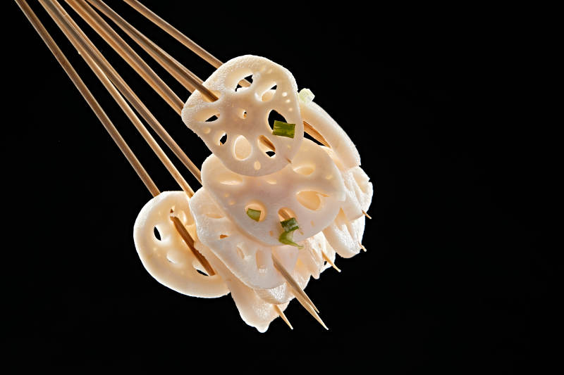 冷锅串串藕片图片