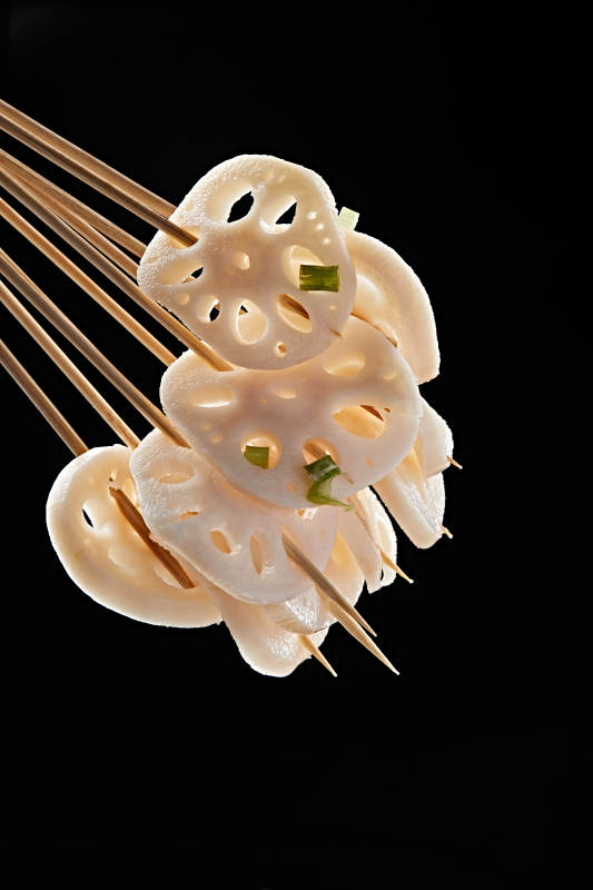 冷锅串串藕片图片