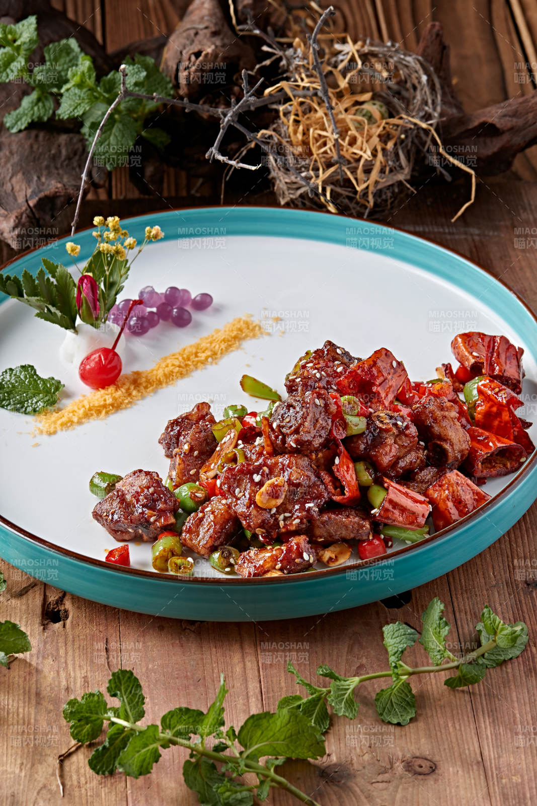 辣椒糖醋猪小排图片