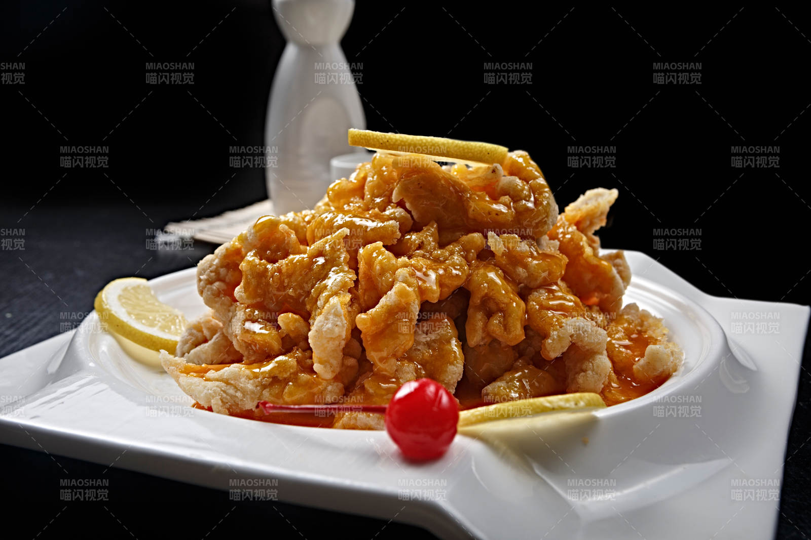 香炸橙汁小酥肉图片