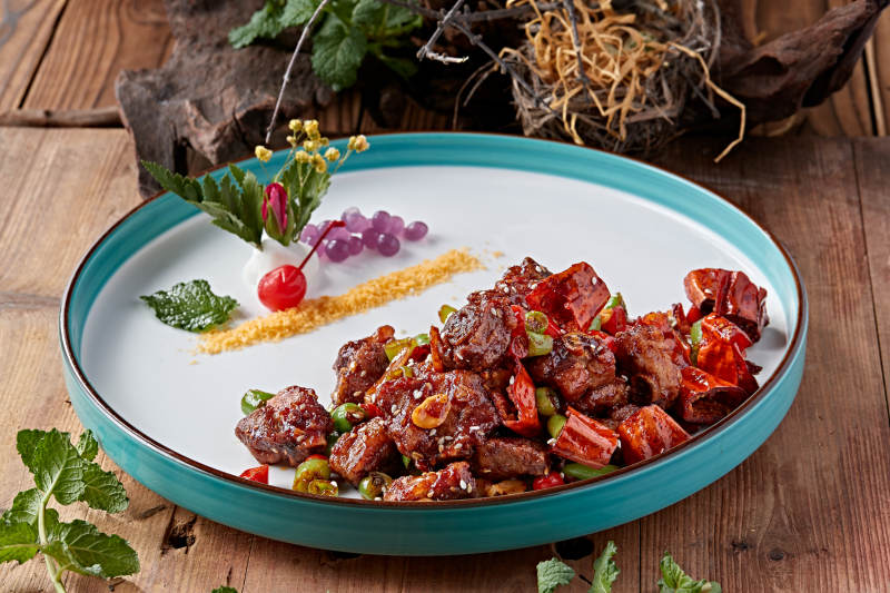 辣椒糖醋猪小排图片