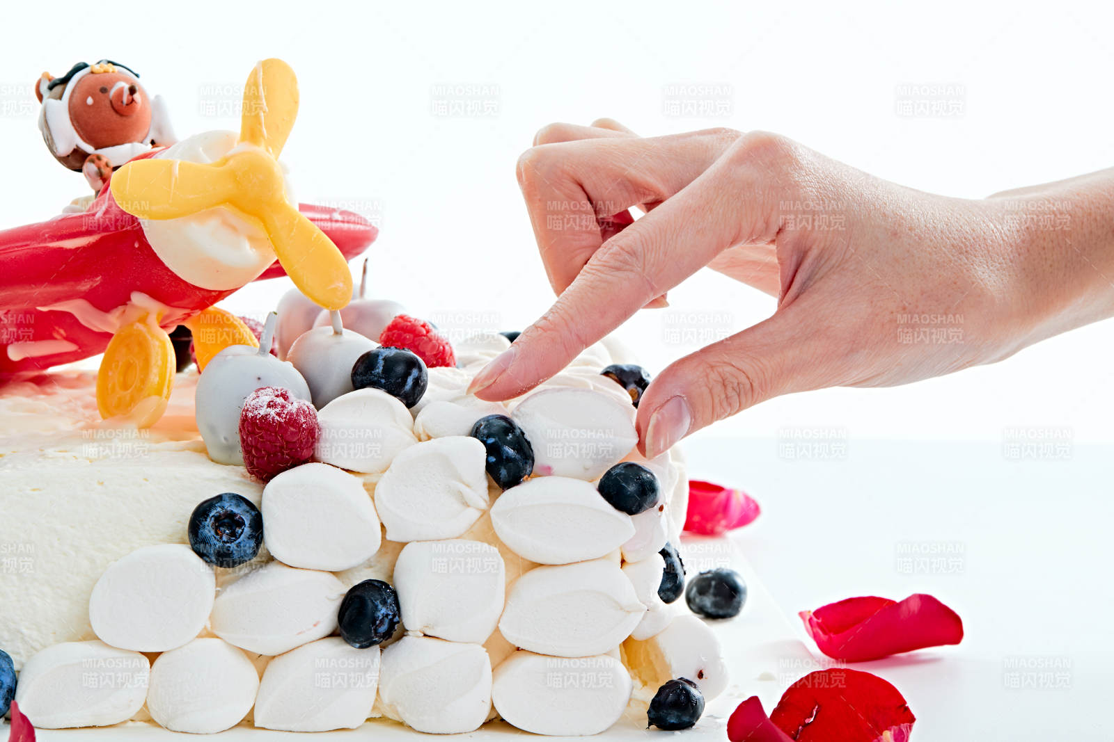 守护者乳脂鲜奶油儿童生日蛋糕图片