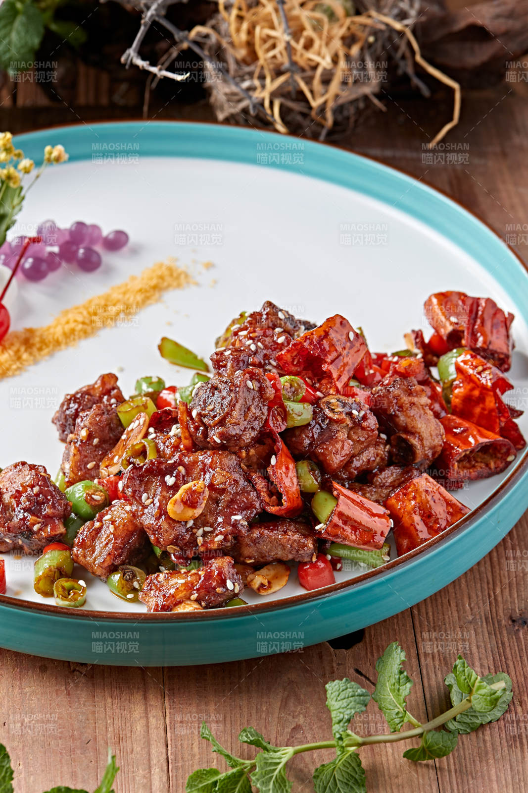 辣椒糖醋猪小排图片