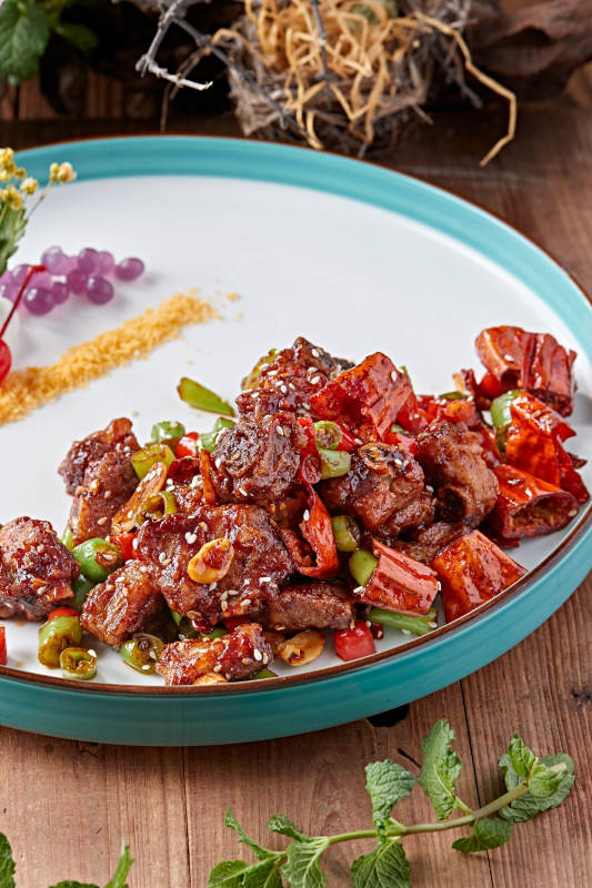 辣椒糖醋猪小排图片