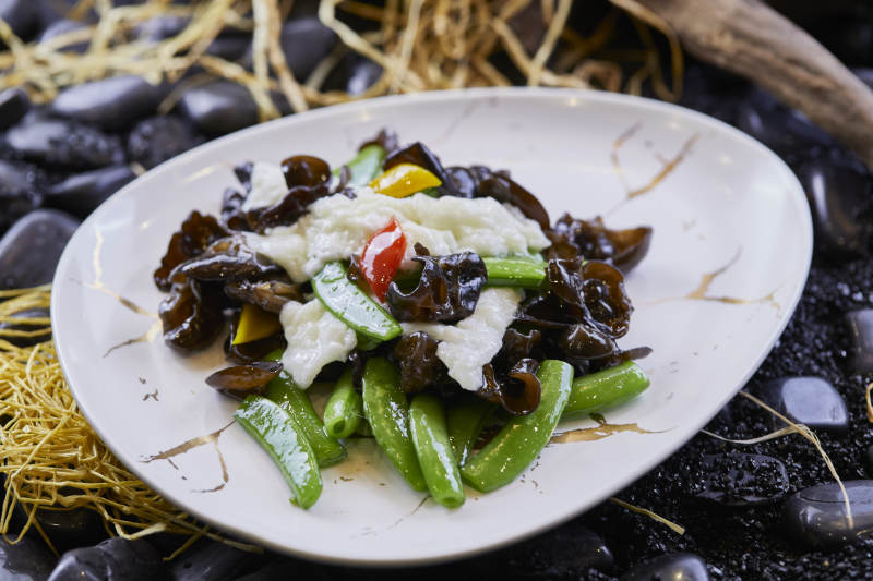 木耳蛋白小炒蜜豆图片