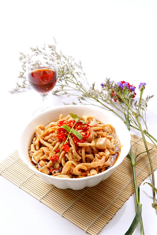 捞汁鸭板肠图片