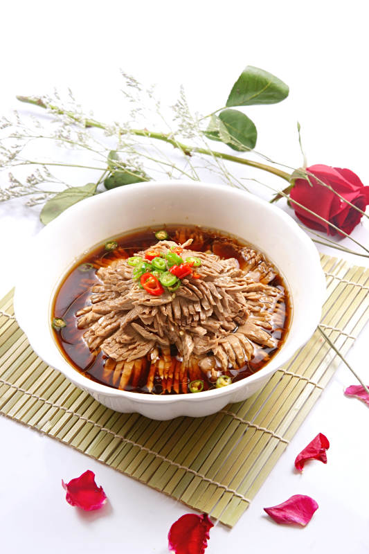 红油香辣猪腰花图片