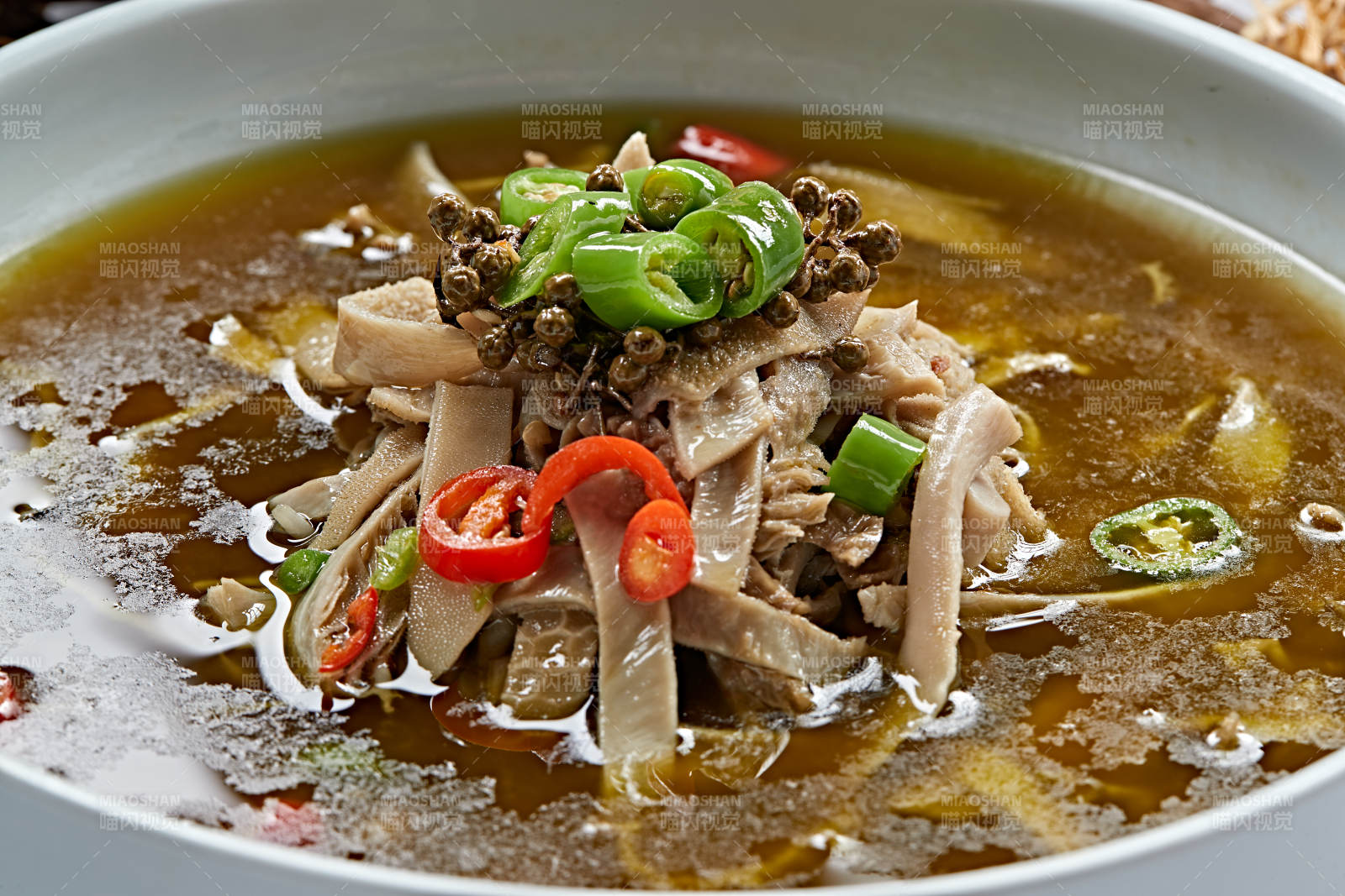 椒麻水煮猪肚丝图片