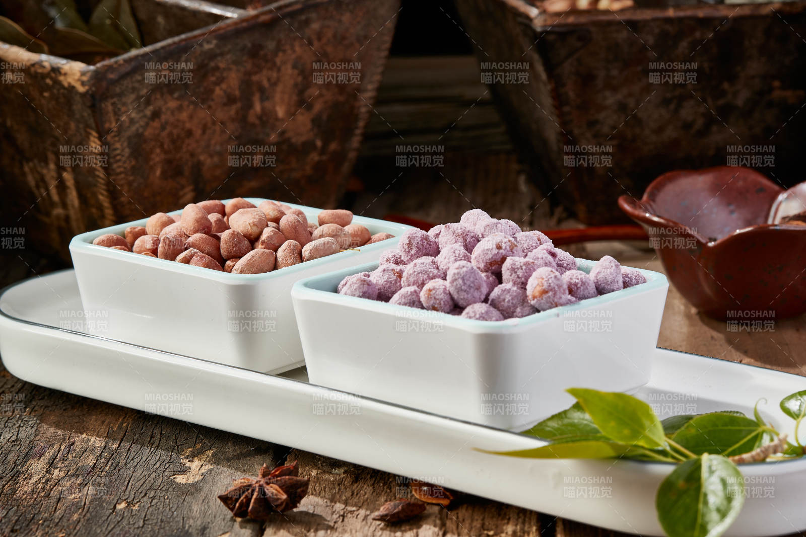 美味双色花生米图片