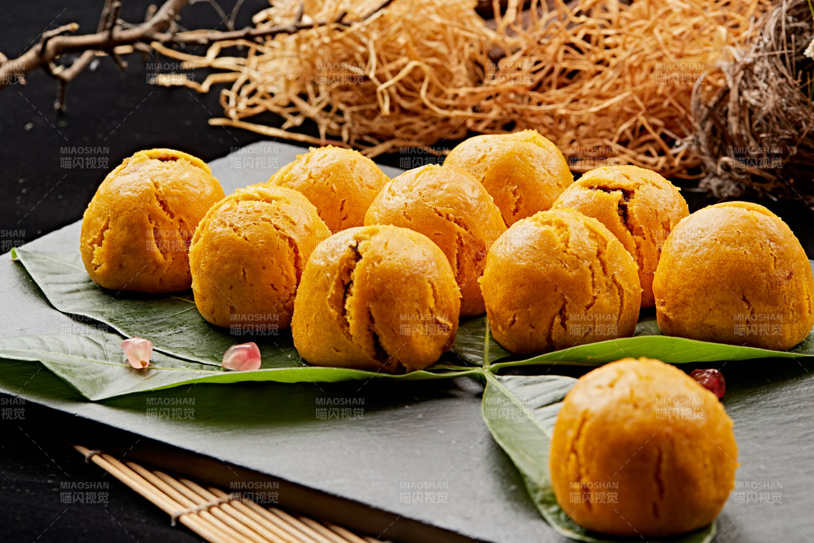 面豆馅开花黄馍馍图片