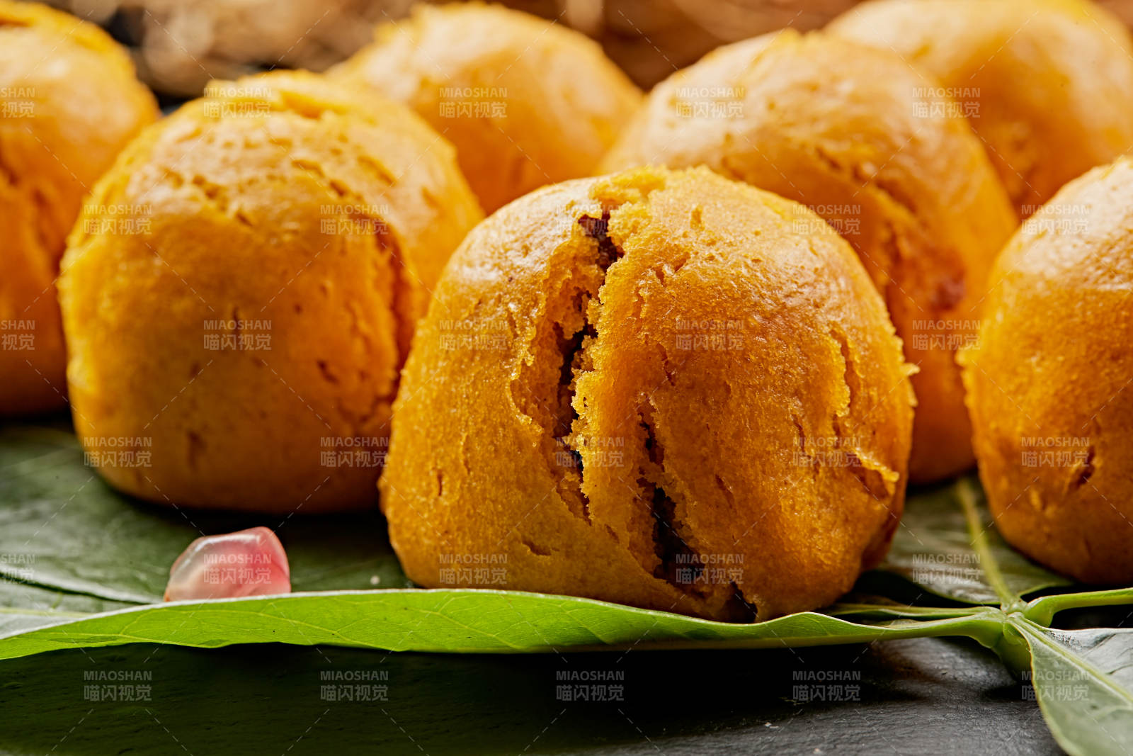 面豆馅开花黄馍馍图片