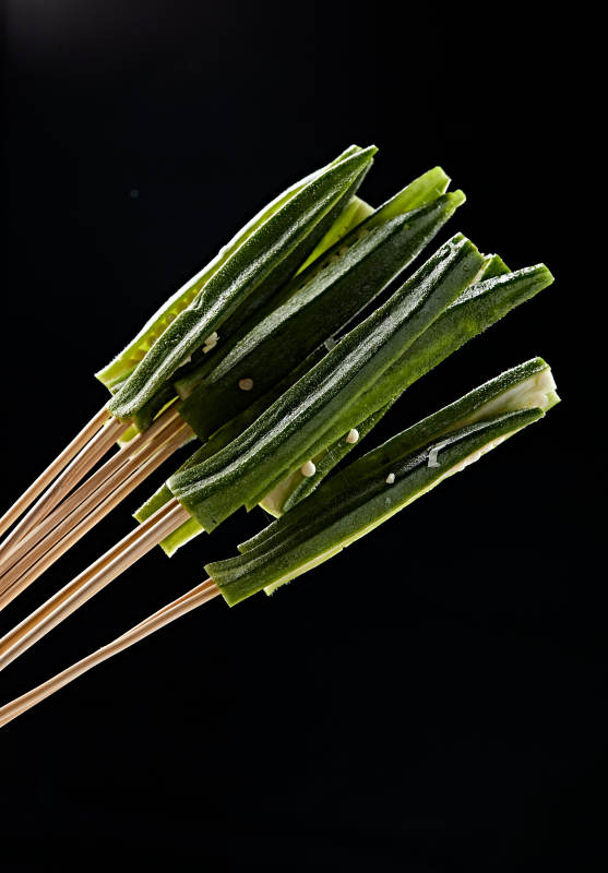 冷锅串串鲜秋葵图片