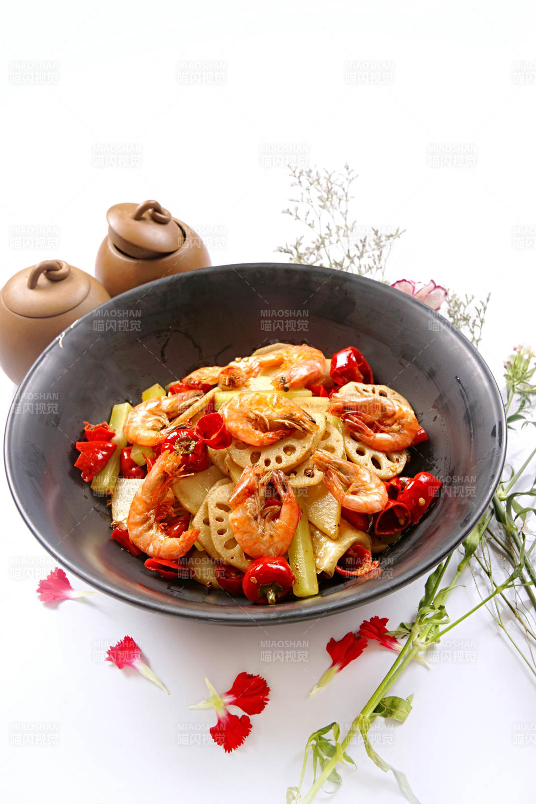 麻辣香锅虾图片