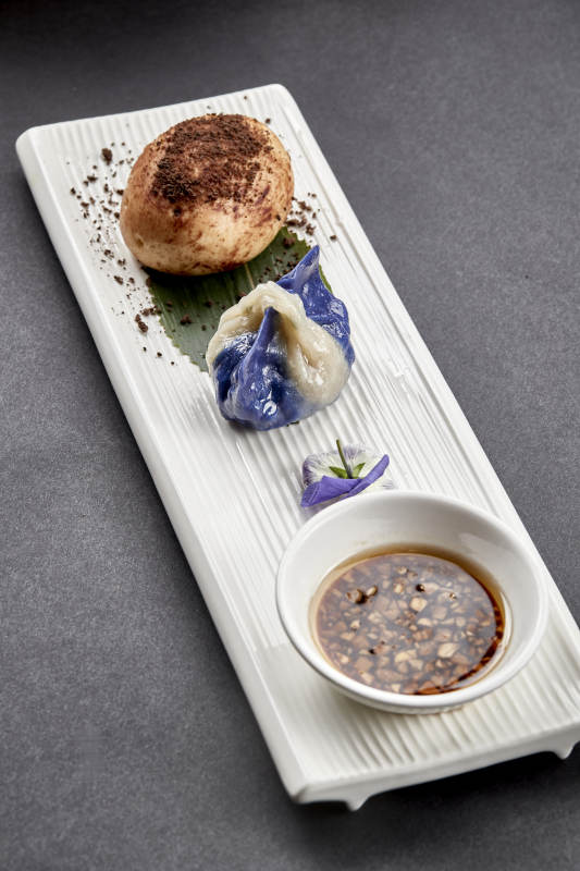 杂粮土豆包配彩色蒸饺图片