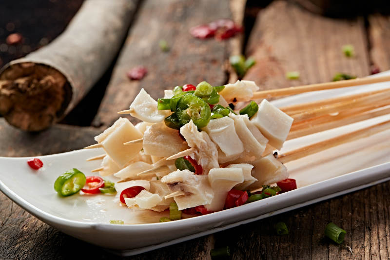 成都串串牛板筋肚仁图片