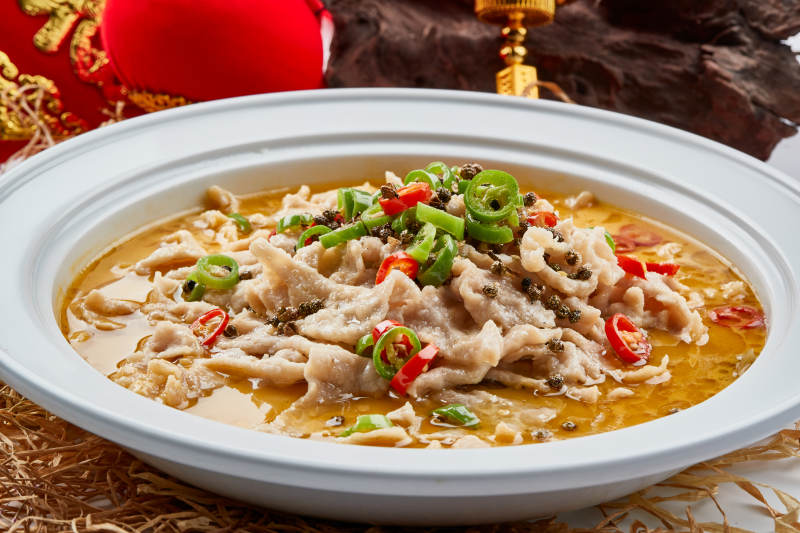 飘香酸汤米椒水煮肉图片