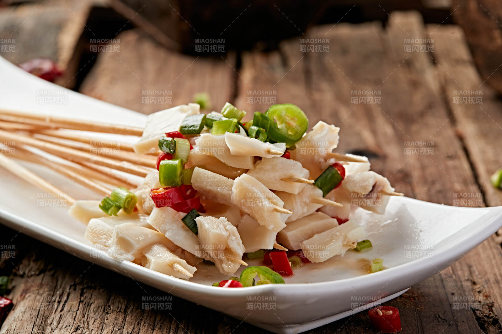 成都串串牛板筋肚仁图片