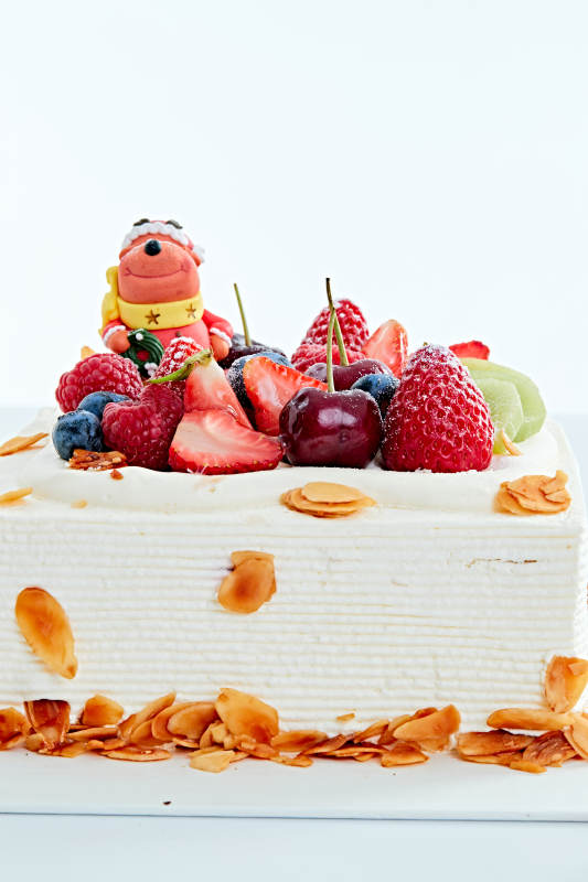 鲜果乳脂奶油芒果夹心奶酪蛋糕图片