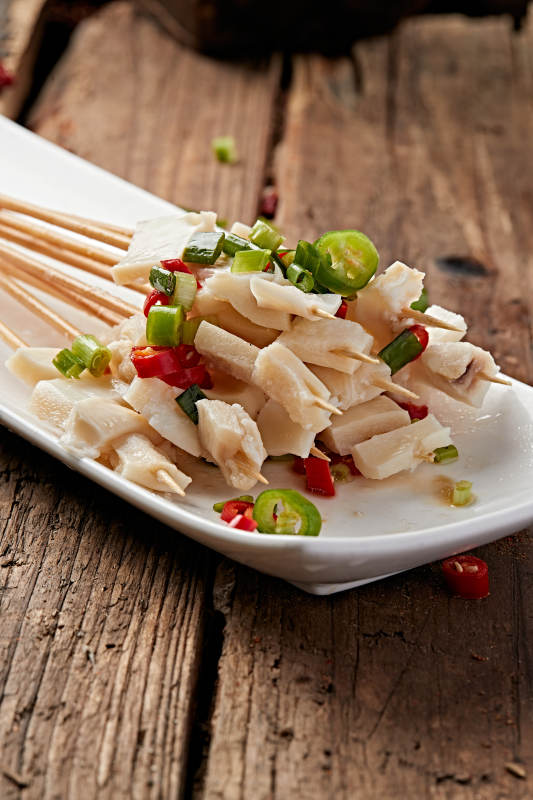 成都串串牛板筋肚仁图片