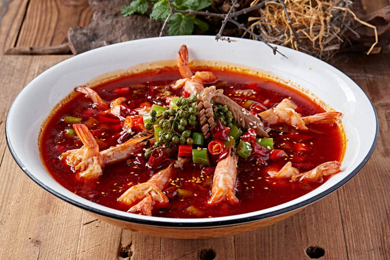 藤椒麻辣香水虾图片