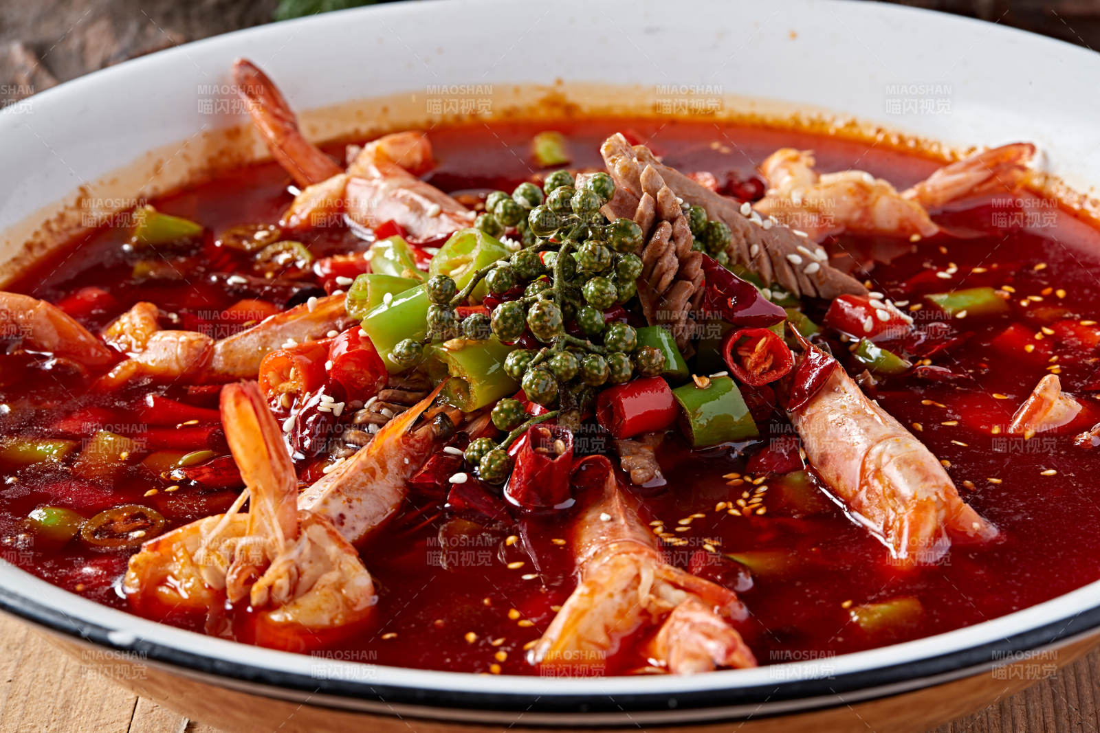 藤椒麻辣香水虾图片