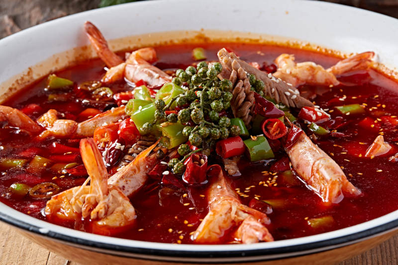 藤椒麻辣香水虾图片