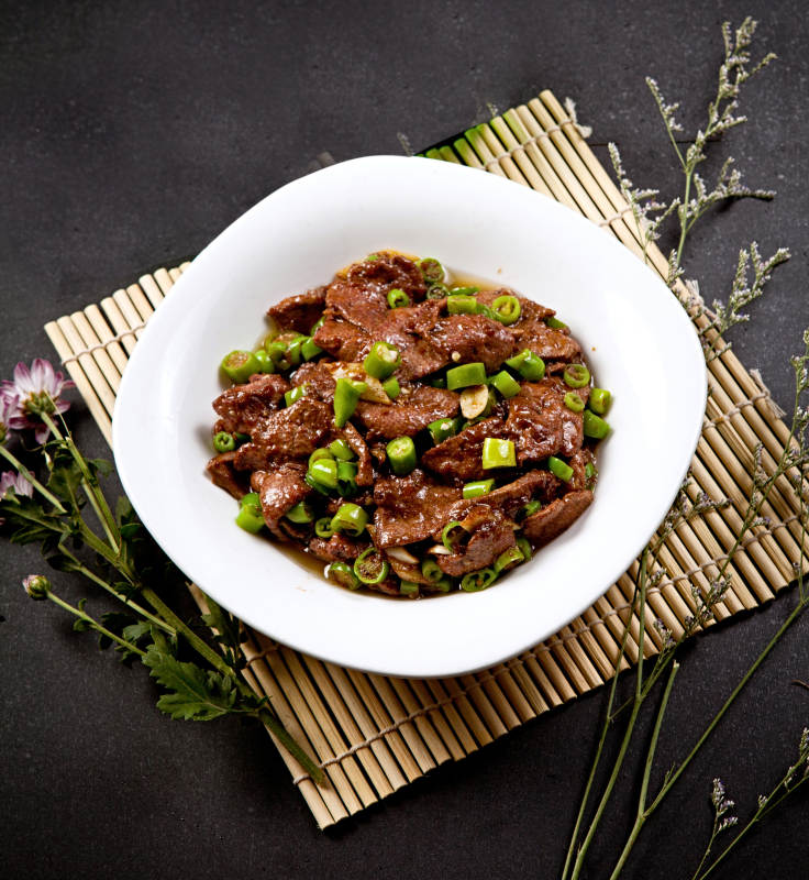 辣子炒猪肝图片