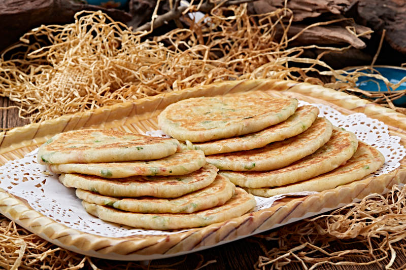 葱花土豆小饼图片