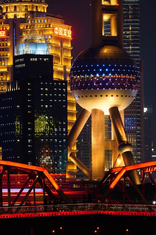 上海夜景璀璨图片