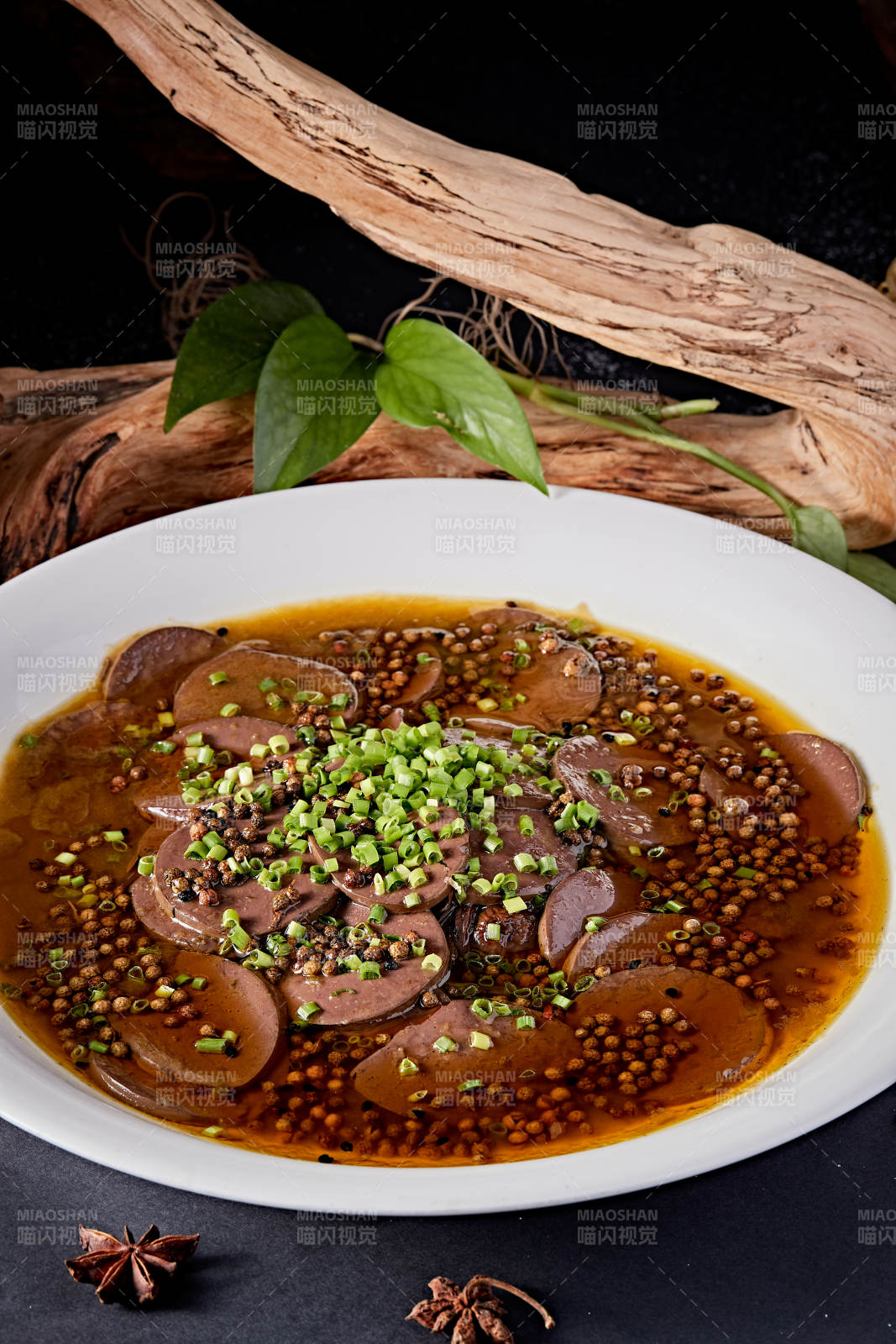 葱香椒麻煮鸭血图片