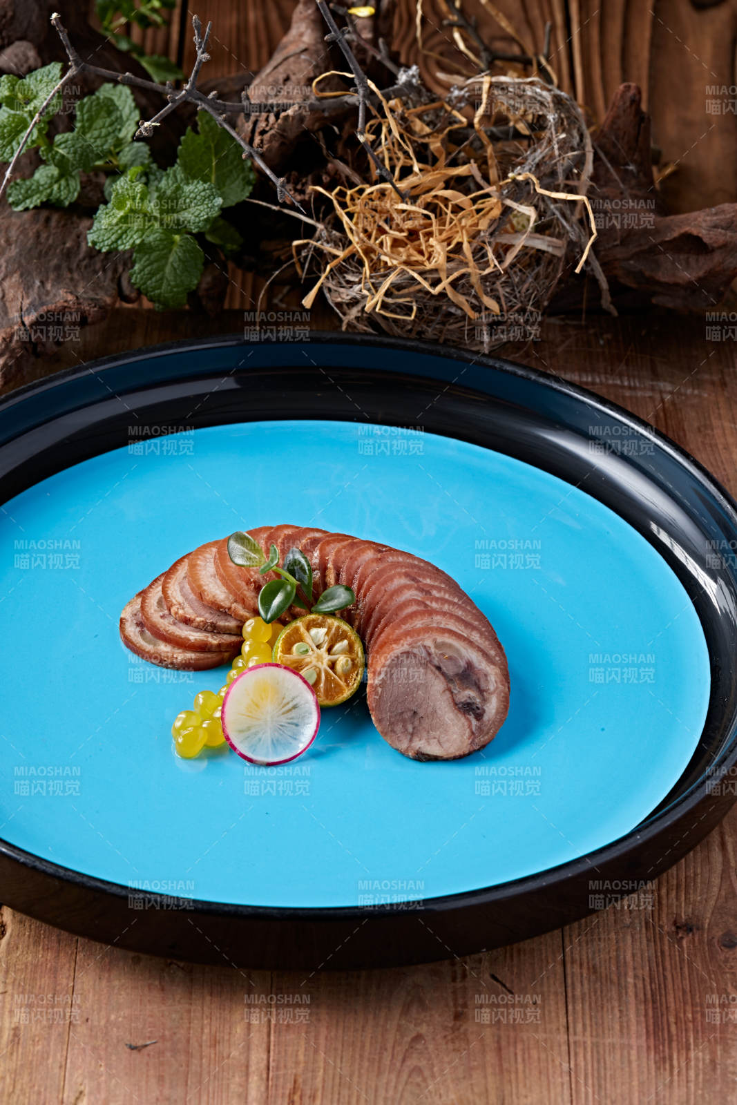 凉菜肘花切片图片