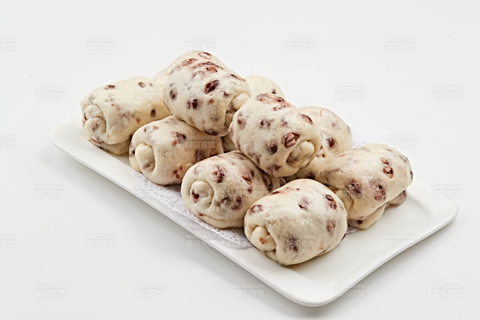 杂粮红豆蒸包图片