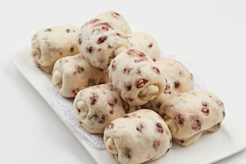 杂粮红豆蒸包图片