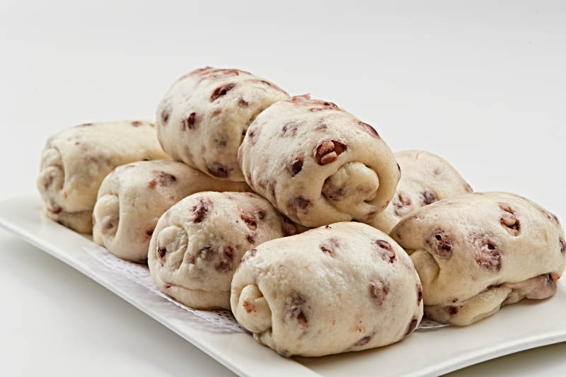 杂粮红豆蒸包图片