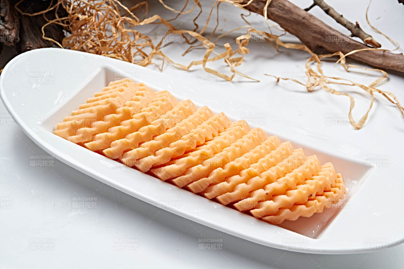 火锅食材红薯片图片