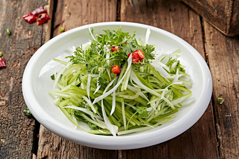 凉拌素三丝图片