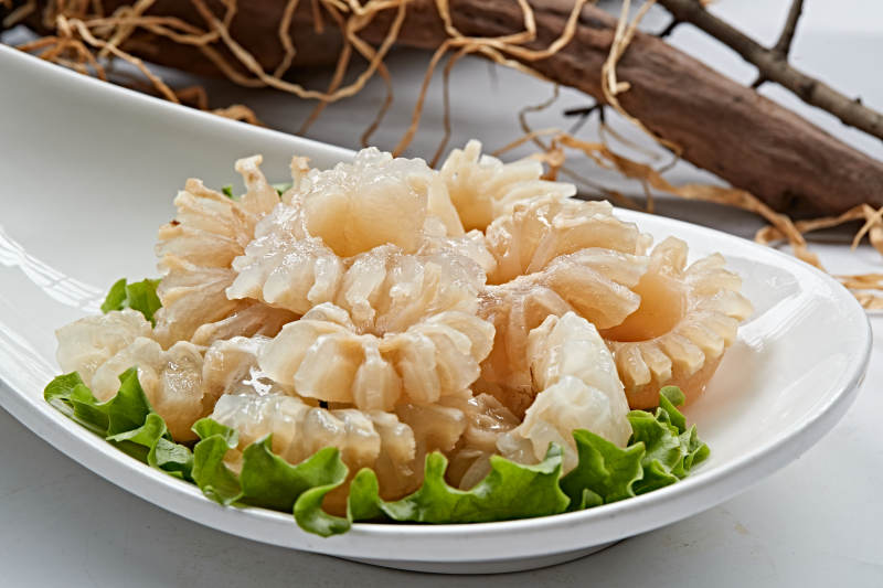 火锅食材牛鞭花图片