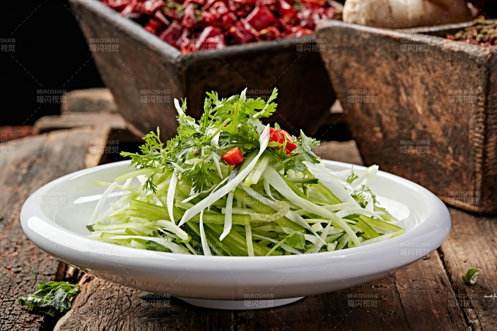 凉拌素三丝图片