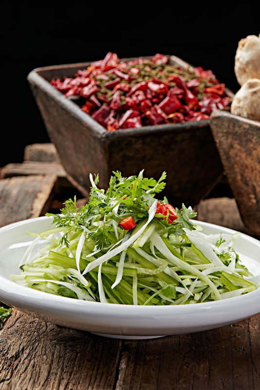 凉拌素三丝图片