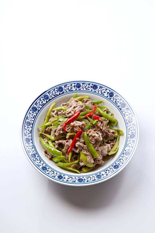 杭椒炒肥牛图片