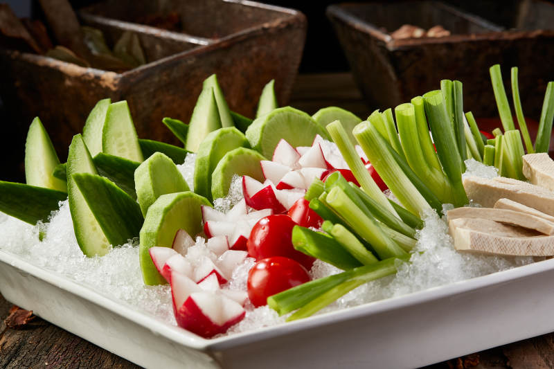 农家蘸酱菜图片