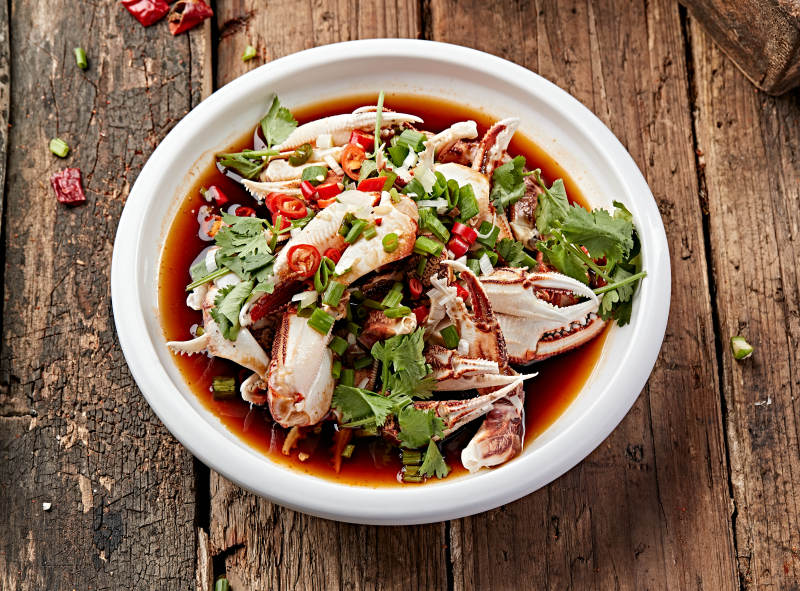 生淹小海鲜生淹蟹钳图片