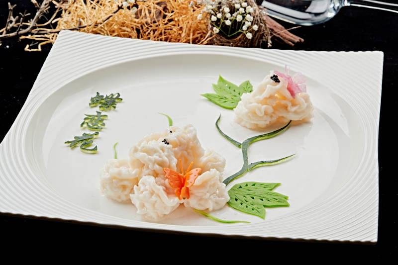 富贵牡丹虾图片