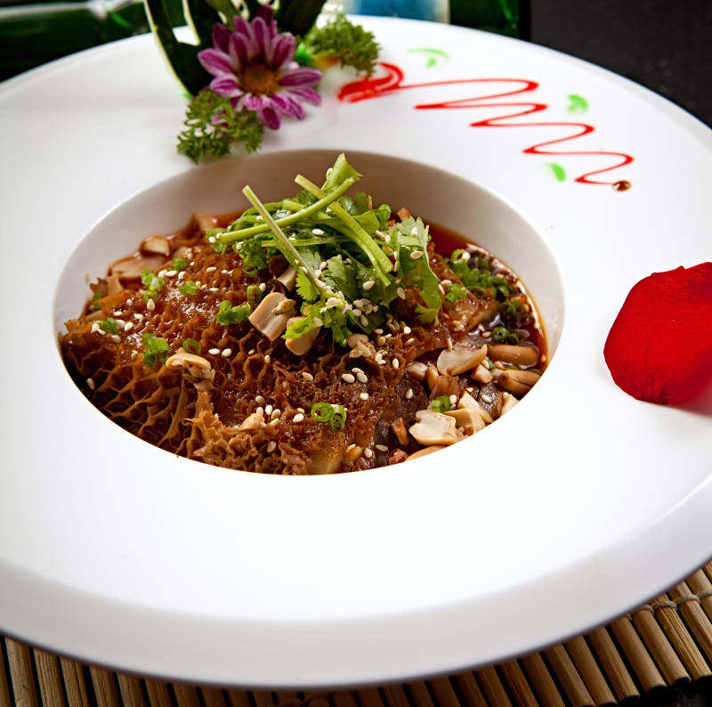 捞汁金钱肚图片