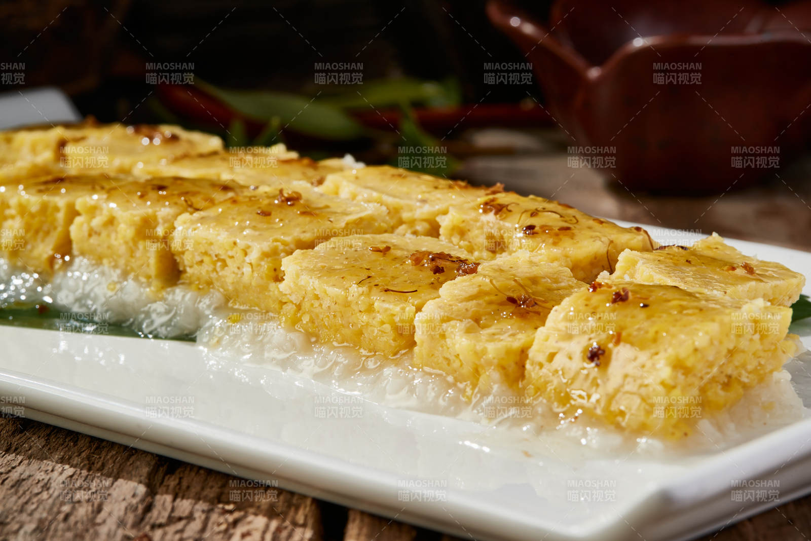 桂花蜂蜜醸小米糯米凉糕图片