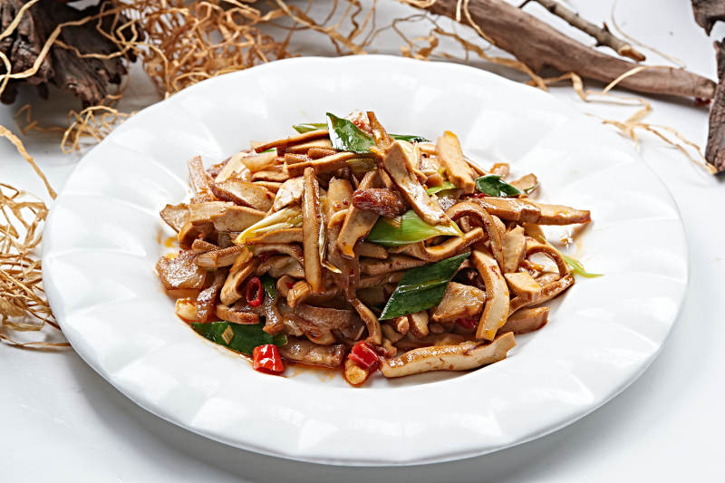 辣炒肉丝香干图片